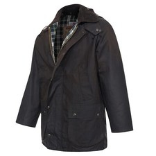 Wax Jacket Original English Camping Country Outdoor Sport Bike Riding Coat Brown