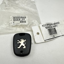 Peugeot 2 Button Alarm Central Locking Remote Key Fob Transmitter Genuine 6554JY