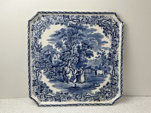 Antique blue white - white, booths