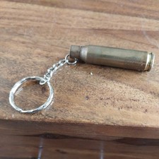 Bullet Case .308 Brass Key Ring Gift