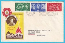 GB 1957 Jubilee Jamboree Scout