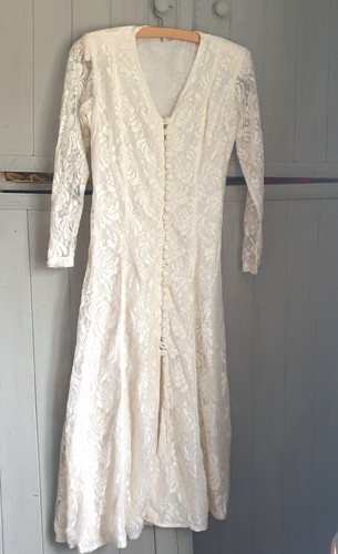 Vintage 70s 80s wedding dress - vintage,
