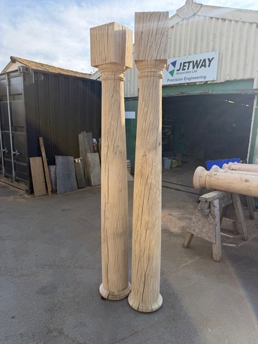 Oak columns - oak,