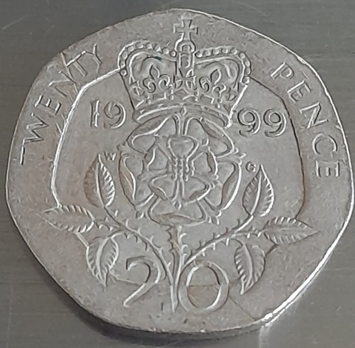 1999 queen elizabeth 20p - queen,
