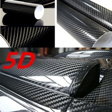 5D Superb Carbon Fiber Vinyl Wrap Roll Film Sticker Car Sheet Silver 12"x60" P