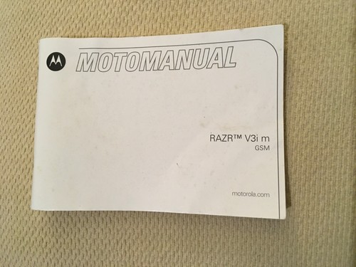 Pre owned motorola - pre-owned, motomanual