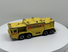 Hot Wheels Airport Rescue Fire Dept Yellow Truck 1979 Die Cast Toy Model Vehicle