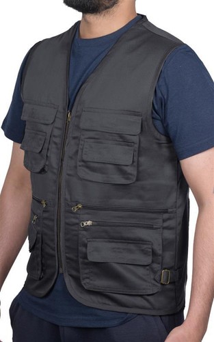 Men multi pockets vest - pockets,