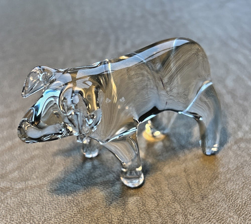 Pig figurine glass pig