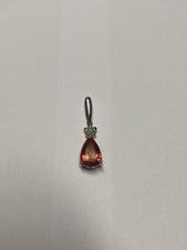 9ct Gold Sunstone & Diamond