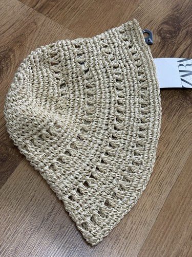 Zara girls straw bucket - straw, hat