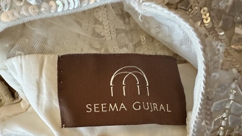 Seema gujral ivory sequin - ivory,
