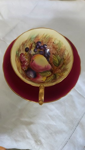 Aynsley orchard fruit teacup - aynsley,