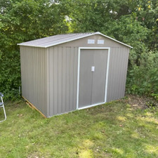 Galvanised steel garden shed - garden,