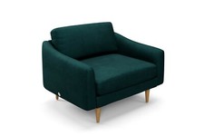 Snug The Rebel 1.5 Seater Snuggler Pine Green Velvet RRP £999