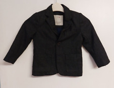 Zara Boys Collection Grey jacket blazer with elbow patches size 2/3 years