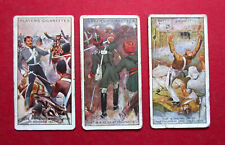 PLAYERS  THREE  1914 ANTIQUE  CIGARETTE CARDS   VICTORIA CROSS  No's  7 - 9 - 12