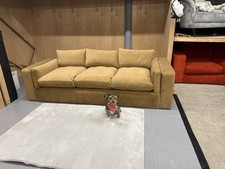 Swoon Seattle 3 Seater Sofa In Biscuit Easy Velvet RRP £2139