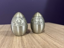 Pewter Salt & Pepper Shakers Made By Oriental Pewter Company Thailand Co