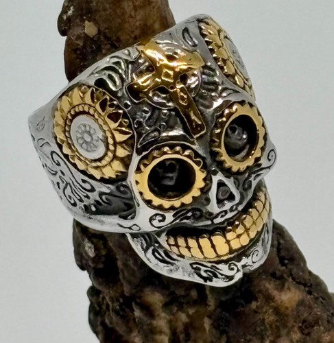 Santa muerte sugar skull - santa, ring