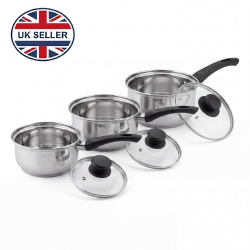 Piece saucepan set stainless - saucepan,