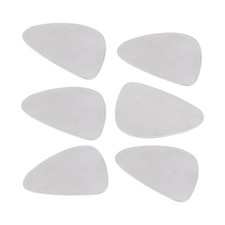 6x Stainless Steel Guitar Picks - Silver Z9N85057