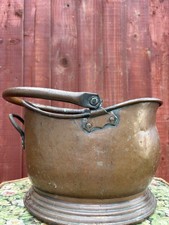 Vintage Copper Coal Scuttle Bucket