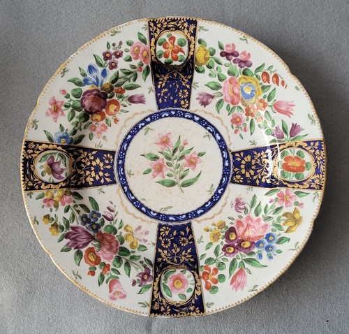 Coalport hand painted - hand, flowers
