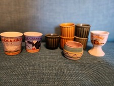 X9 Vintage Ceramic Egg Cups - Poole/ X5 Sadler/Widcombe Art/Garfield VGC