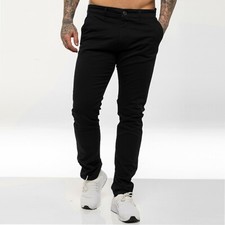 Enzo Mens Chino Trousers Slim