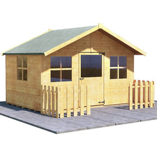 Children Wooden Playhouse 6x7 Outdoor Garden Kids Wendy House Toys Play Games