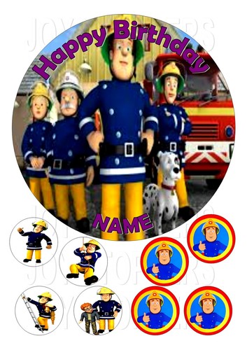 Fireman sam topper round - fireman, round+8