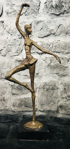 Brutal bronze ballerina statue - brutal,
