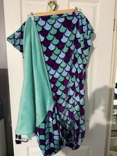 Mermaid Tail Blanket Blue