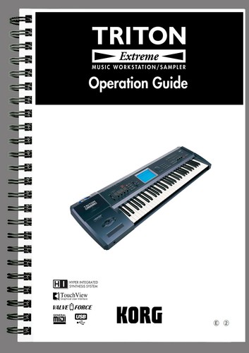 Korg triton extreme - triton, operation