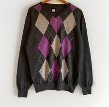 Footjoy argyle jumper size - argyle,
