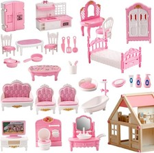 32 Pcs Pink Dolls House