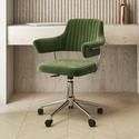 Olive green velvet - olive, swivel