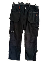 SCRUFFS Hardwear Black Work Trousers size 38R Mens Utility Workwear