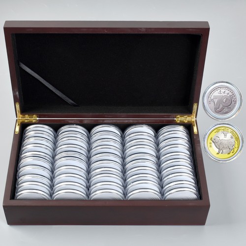 50pcs 46mm coin capsules round - capsules,