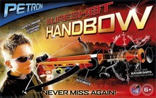 Petron Sureshot Handbow with 3 Sucker-Safe Arrows | Highly Accurate to over 20 