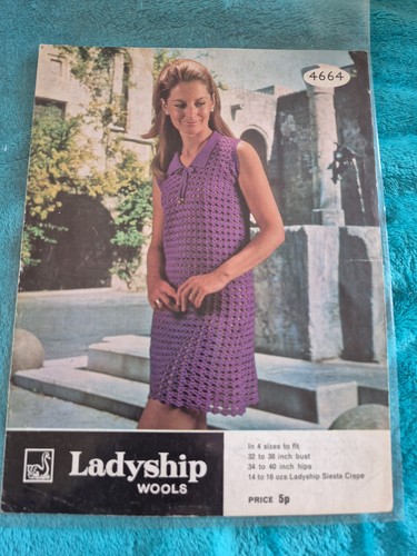 Lady crochet dress - dress., vintage