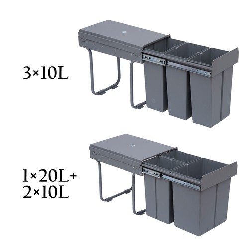 Recycle waste bin 40l - recycle,