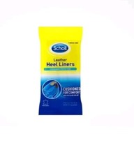 2 x  Scholl Leather Heel Liners Cushion For Comfort  & Pressure Relief