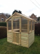 4x6 Wooden Greenhouse