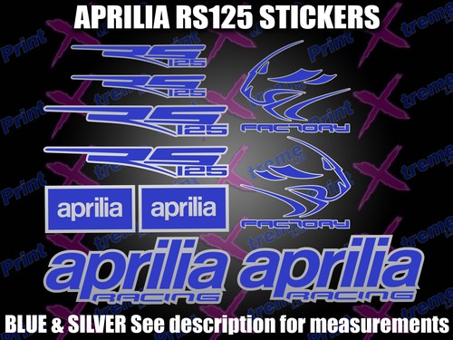 Aprilia rs125 blue silver - rs125,