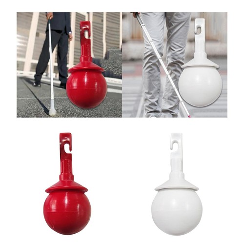 Rolling ball hook cane tip - hook,