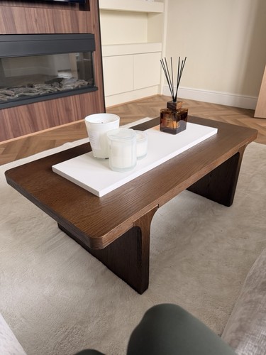 Walnut wooden coffee table - coffee, new