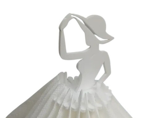 Hat girl napkin holder - napkin, –