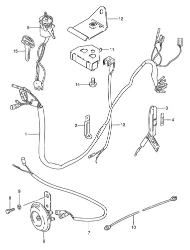 Suzuki genuine screw - d, z